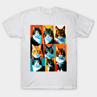 Pop Art Cat Portraits T-Shirt